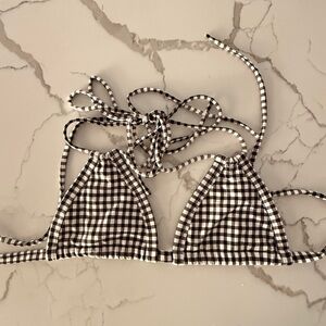 Montce Gingham Euro Bikini Top - Large